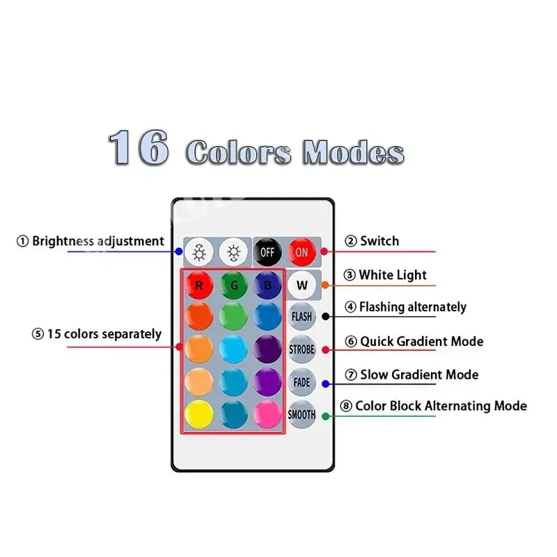 16 Colour LED Bulb