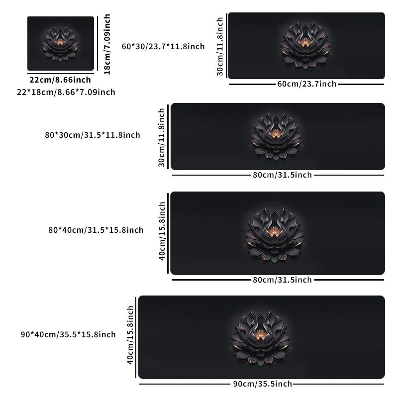 Multi Size Keyboard Non Slip Mouse Pad